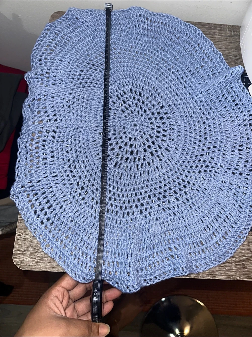 100% cotton crochet doily bundle- set of two
